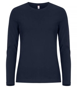 clique Premium Fashion-T L/S Women – damska koszulka z długim rękawem z bawełny