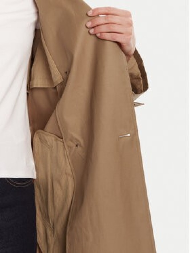 Calvin Klein Trencz LV044C501G Brązowy Regular Fit