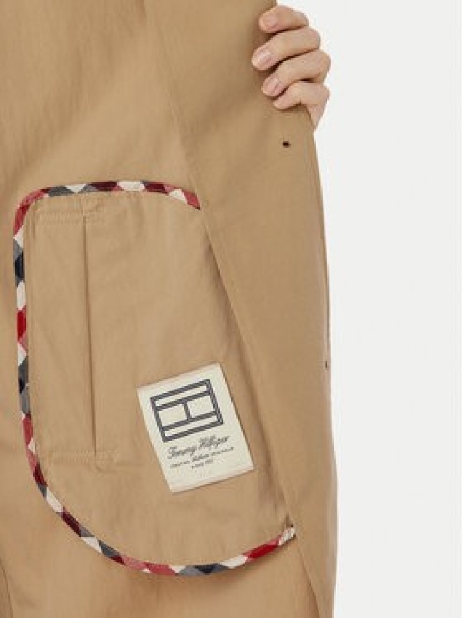 Tommy Hilfiger Trencz WW0WW49842 Beżowy ciemny Regular Fit