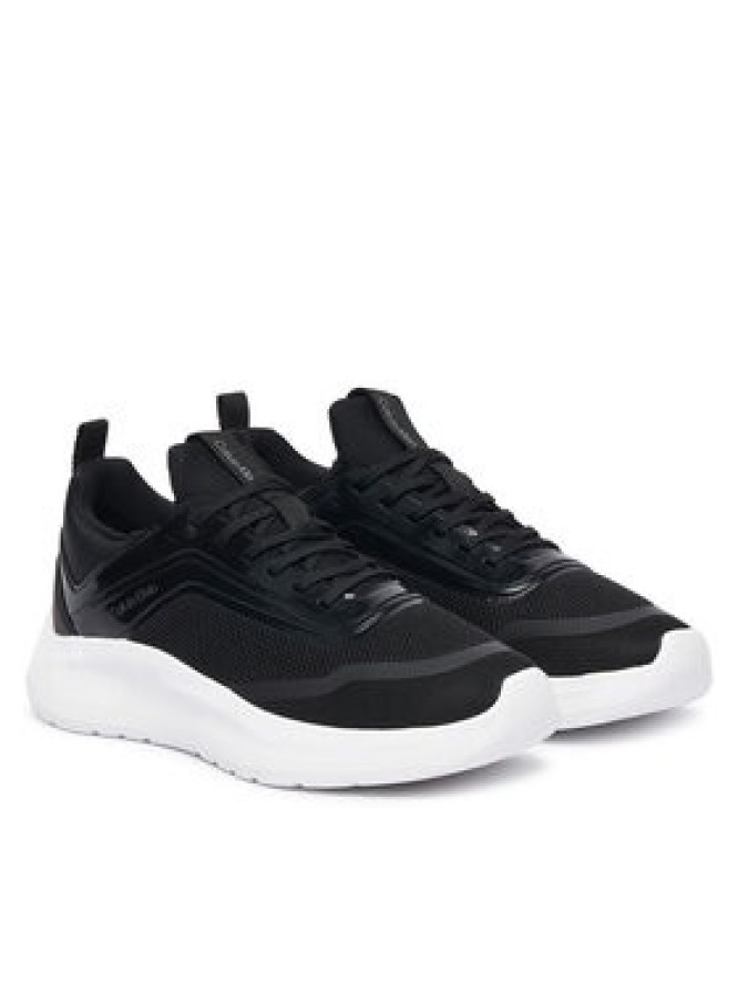 Calvin Klein Sneakersy Light Eva Run Laceup Sock Jelly HW0HW03434 Czarny