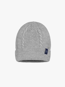 Szara prążkowana czapka