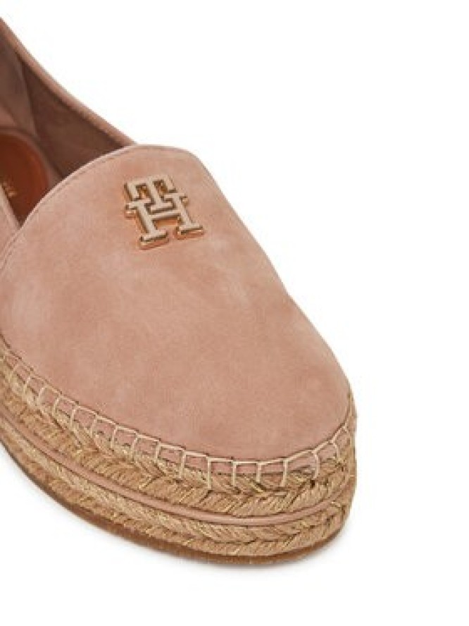 Tommy Hilfiger Espadryle Suede Platform Espadrille FW0FW08586 Beżowy