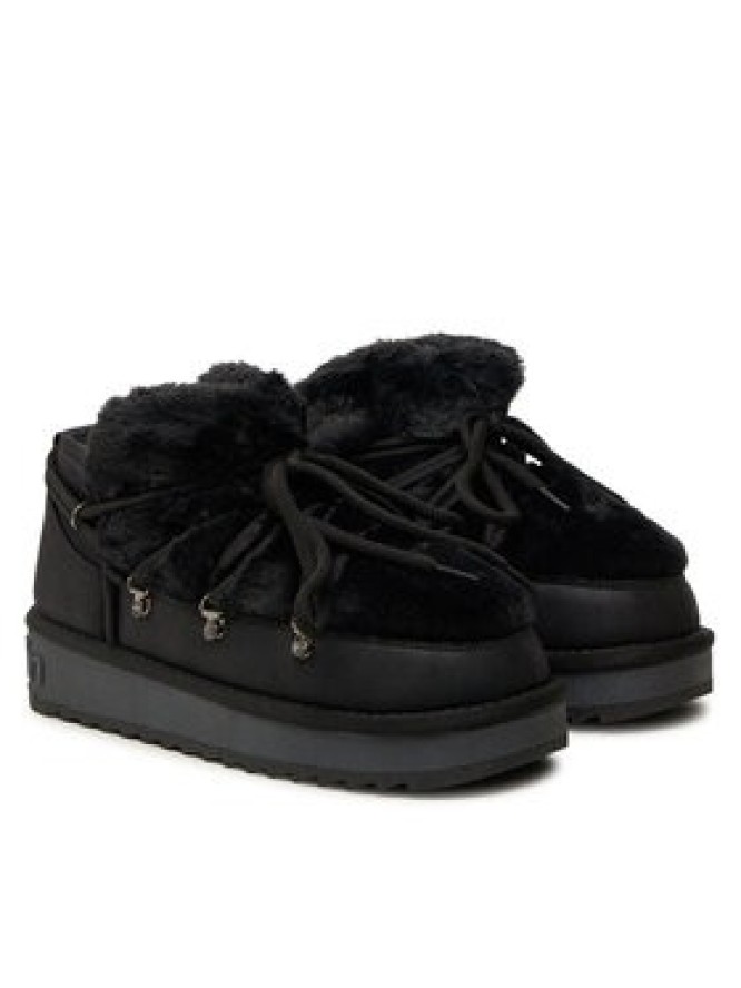 D.Franklin Śniegowce Nordic TRK Fur Low Bomb DFSH370011 Czarny