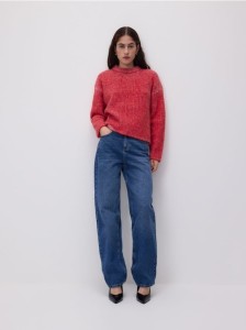 Strukturalny sweter - wielobarwny