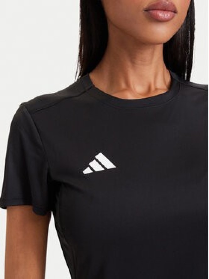 adidas Koszulka techniczna Adizero Essentials Running IN1172 Czarny Slim Fit