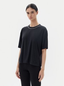 EA7 Emporio Armani T-Shirt 7W000340 AF12956 UC001 Czarny Oversize