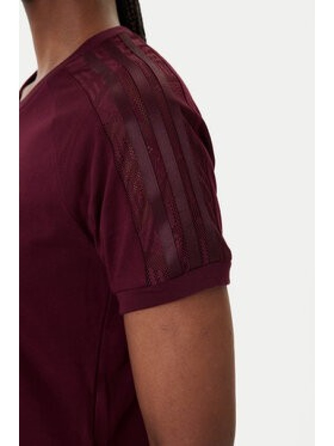 adidas T-Shirt Lace Cali KC6453 Bordowy Regular Fit