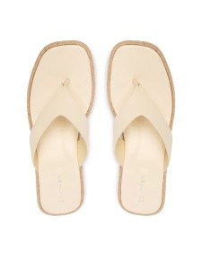 Calvin Klein Japonki Block Heel Espa 50 Thong Lth HW0HW02902 Beżowy
