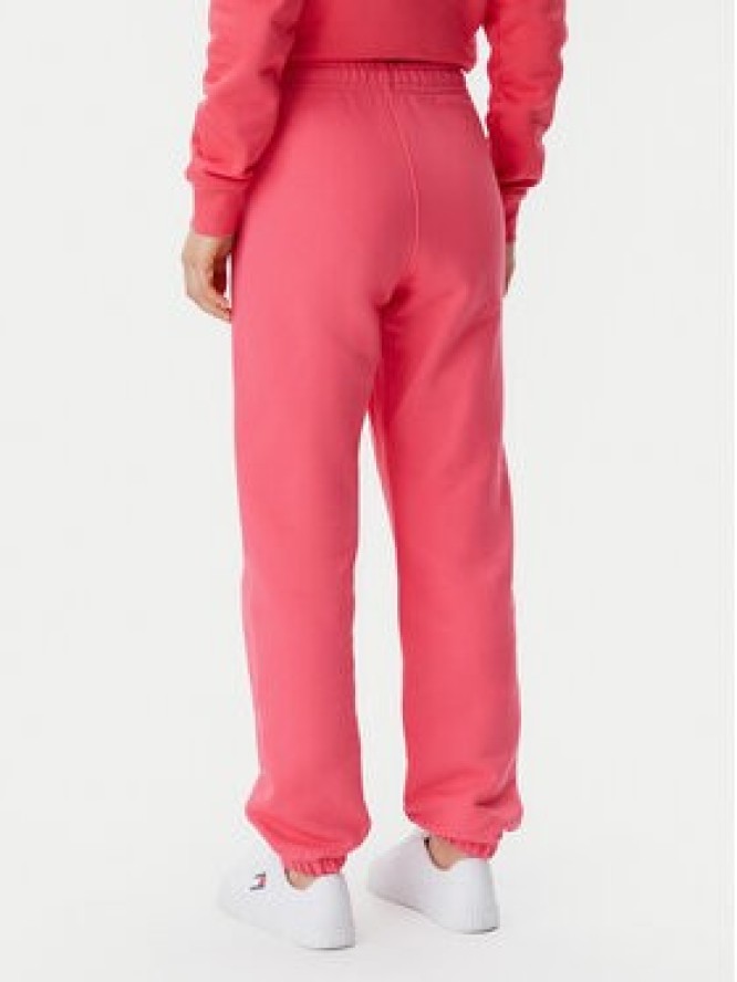 Tommy Jeans Spodnie dresowe Badge DW0DW20679 Różowy Regular Fit