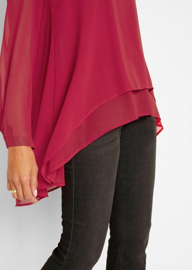 Długa tunika z dłuższym tyłem