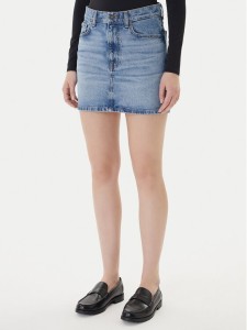 Guess Jeans Spódnica jeansowa W5GD0Q D5M4A Niebieski Regular Fit