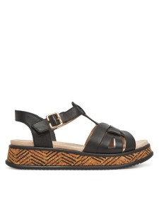 Rieker Sandały W0853-00 Czarny