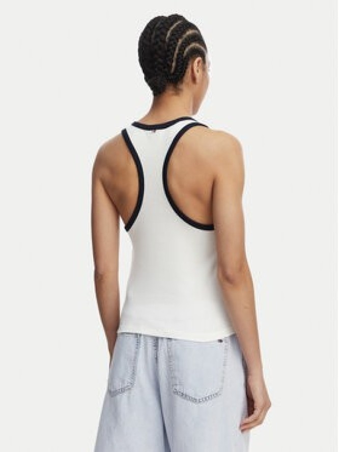 Tommy Hilfiger Top UW0UW06308 Biały Regular Fit
