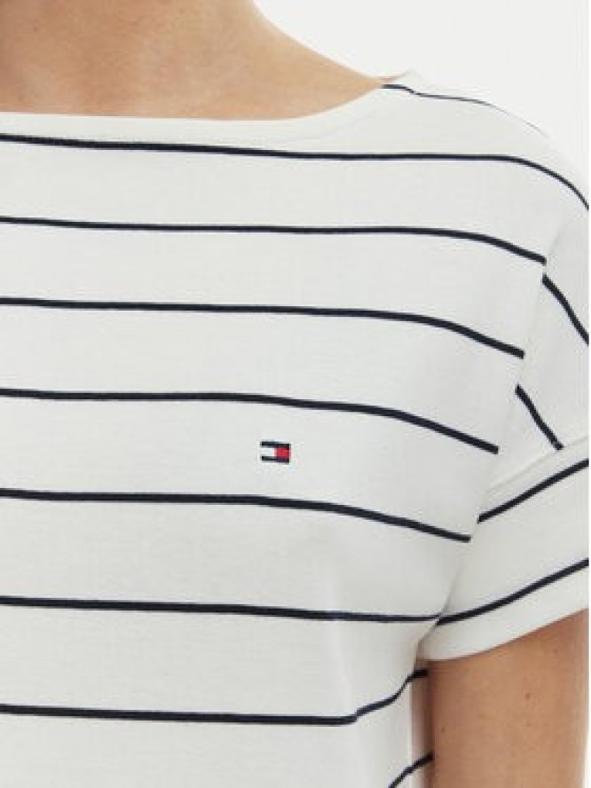 Tommy Hilfiger T-Shirt WW0WW49723 Écru Loose Fit