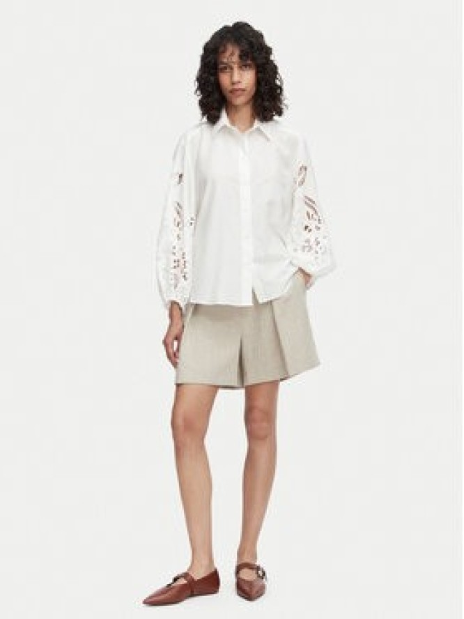 ACCESS FASHION Koszula 63-7039-678 Biały Relaxed Fit