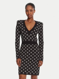 Gaudi Sukienka dzianinowa 521FD13005 Czarny Regular Fit