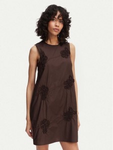 Marella Sukienka codzienna Barca 2613221302 Brązowy Regular Fit