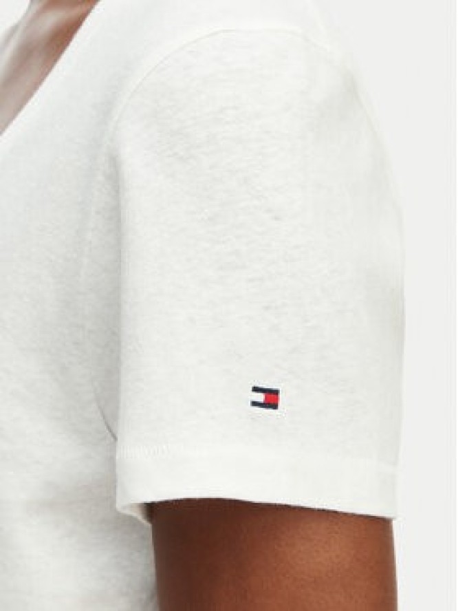 Tommy Hilfiger T-Shirt WW0WW48705 Biały Regular Fit