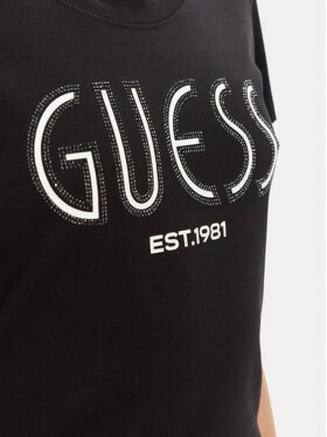 Guess T-Shirt W5YI05 J1314 Czarny Regular Fit