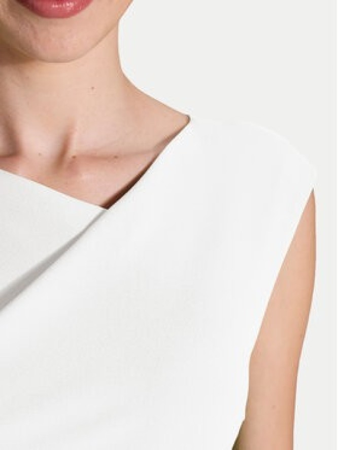 Swing Sukienka koktajlowa 5AI16700 Biały Slim Fit