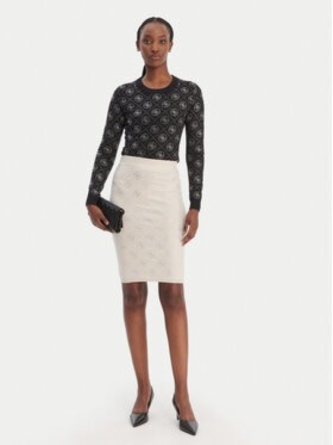 Guess Spódnica mini W6RD0O Z3JD2 Beżowy Regular Fit