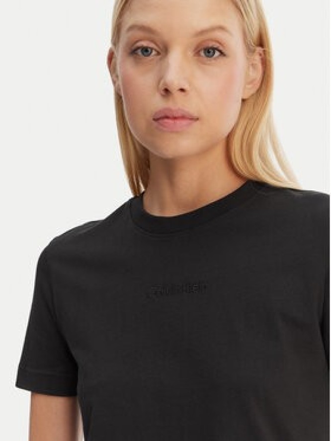 Calvin Klein T-Shirt LV044C905G Czarny Regular Fit