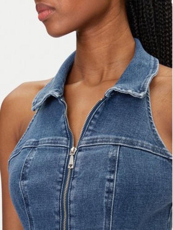 Guess Kombinezon W5GD1C D4LT0 Niebieski Regular Fit