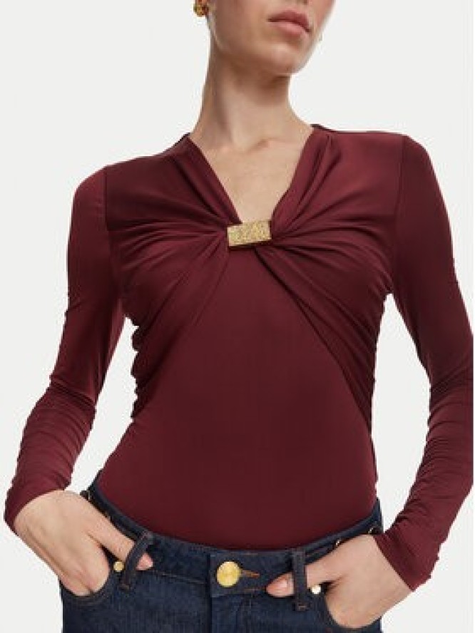 Marciano Guess Bluzka G6YP05 K5118 Bordowy Regular Fit