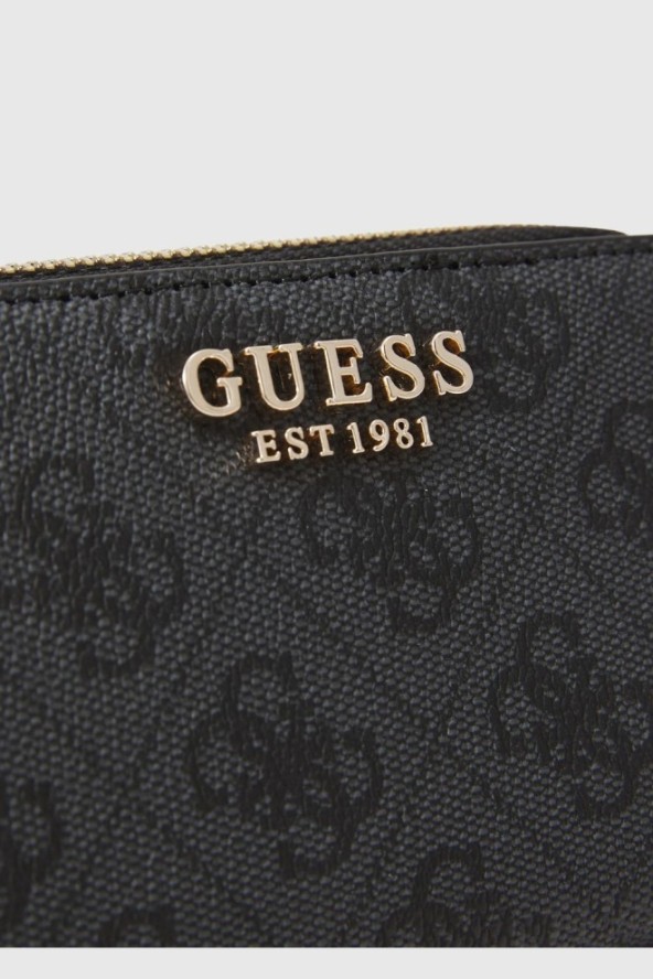 GUESS Czarny mały portfel damski Laurel