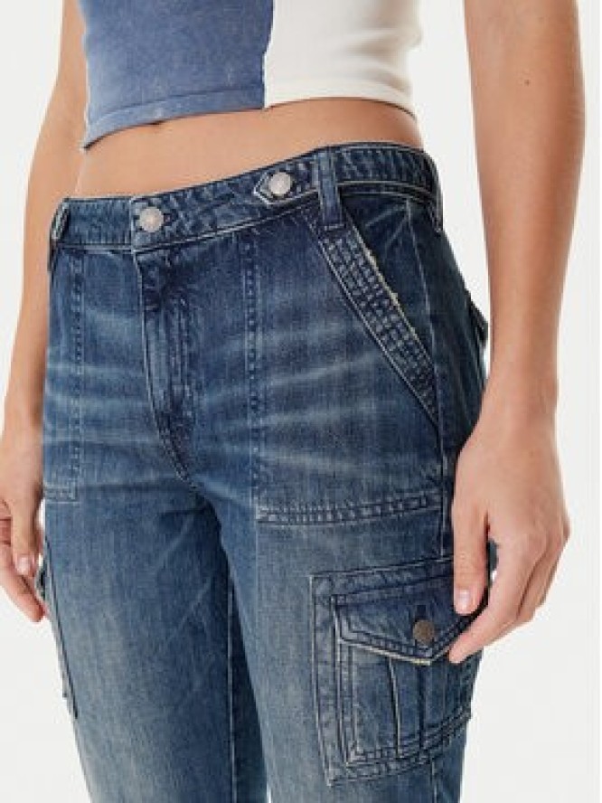 Guess Jeansy W5YA2D D5R0D Granatowy Straight Leg