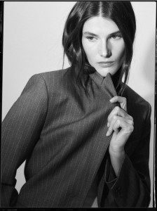 Jednorzędowa marynarka z wiskozą - ciemnoszary