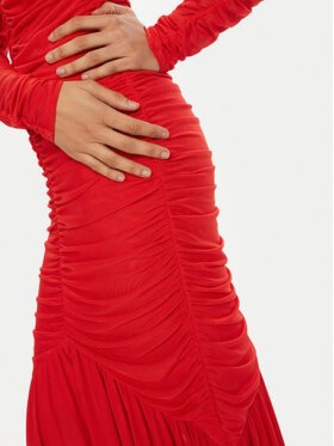 ROTATE Sukienka wieczorowa 114439 Czerwony Regular Fit