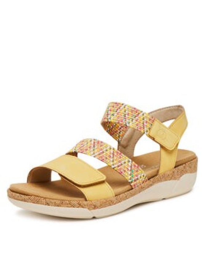 Remonte Sandały R6861-68 Żółty