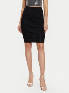 Guess Spódnica ołówkowa W5RD83 Z2Y50 Czarny Slim Fit