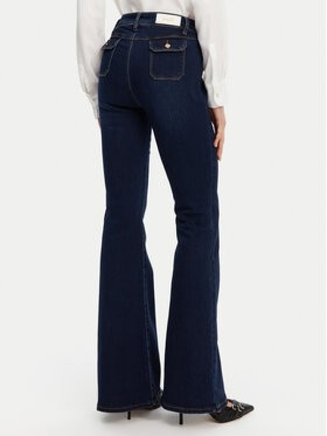 Gaudi Jeansy 511BD26002 Granatowy Flare Fit