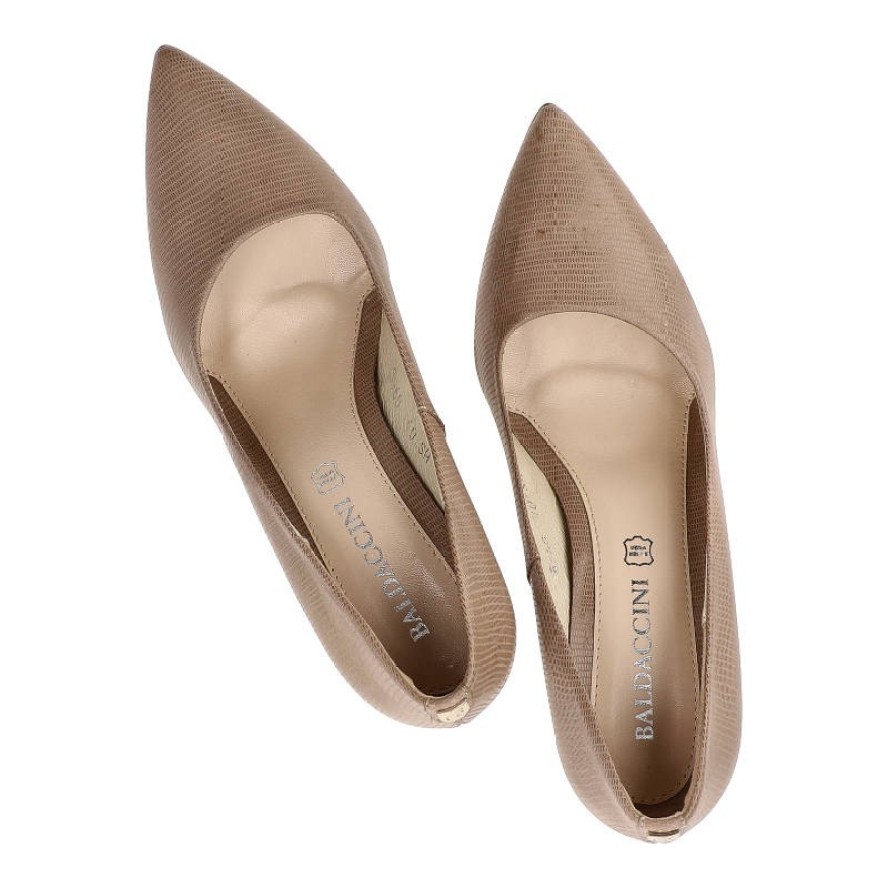 Czółenka damskie Baldaccini, eleganckie i wysokiej szpilce, cappuccino, 596000-2