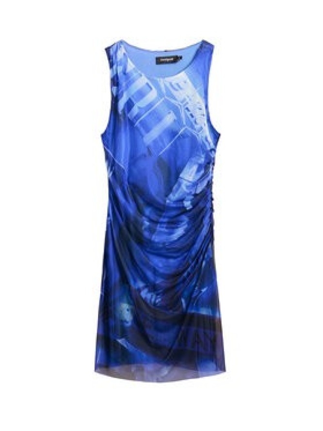 Desigual Sukienka codzienna Bratislava 25SWVK47 Niebieski Slim Fit