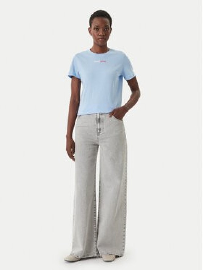 Tommy Jeans T-Shirt DW0DW22277 Błękitny Regular Fit