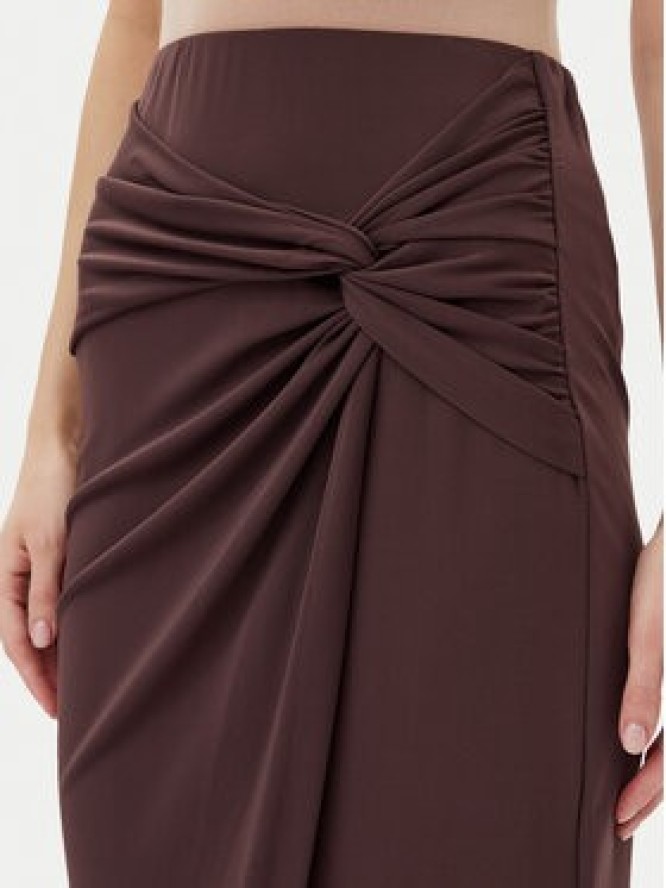 Rinascimento Spódnica midi CFC0123489003 Brązowy Regular Fit
