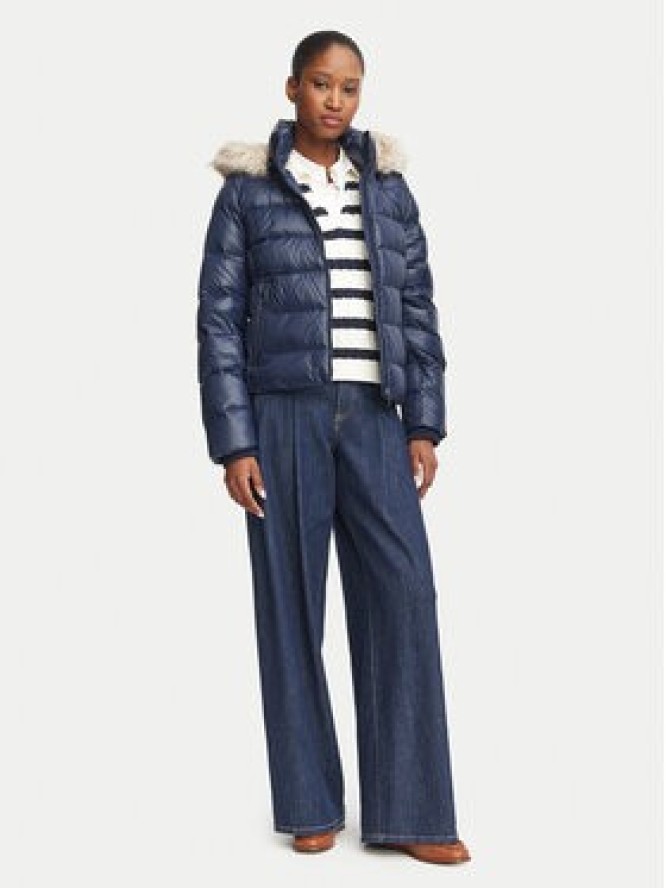 Tommy Hilfiger Kurtka puchowa WW0WW47354 Granatowy Slim Fit