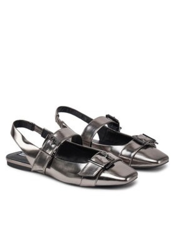 KARL LAGERFELD Sandały Konnie KL40186A Srebrny