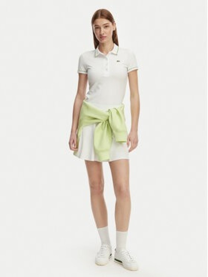 Lacoste Polo DF5284 Biały Slim Fit