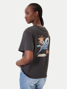 RVCA T-Shirt Pegasus EVJZT00165 Czarny Easy Fit