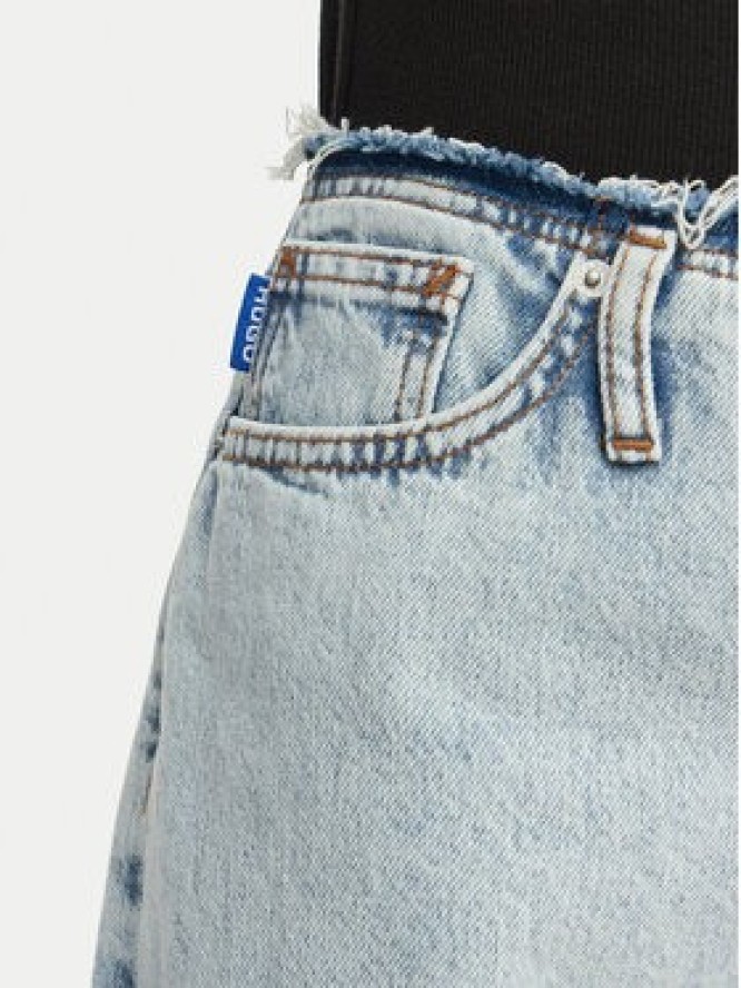 HUGO Jeansy Leni 50557022 Niebieski jasny Loose Fit