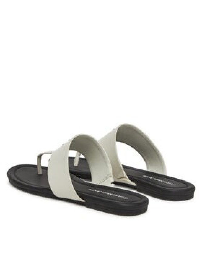 Calvin Klein Jeans Japonki Flat Sandal Toepost Mg YW0YW01691 Biały