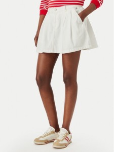 Tommy Jeans Spódnica mini DW0DW22971 Biały Relaxed Fit