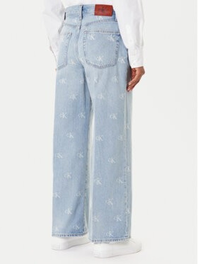 Calvin Klein Jeans Jeansy LV047C785G Niebieski Wide Leg