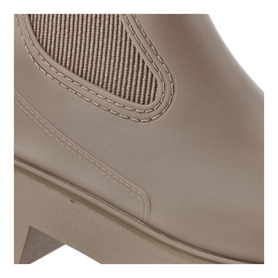 Beżowe Kalosze Gioseppo Modne Wsuwane Obuwie Damskie