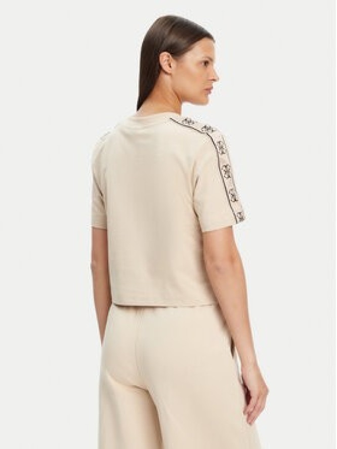 Guess T-Shirt V3RI08 I3Z14 Beżowy Regular Fit