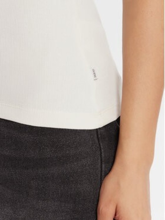 Guess Jeans T-Shirt W5BP45 KA0H1 Beżowy Slim Fit